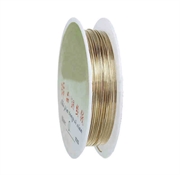 Smykkewire- smykketråd. Forgyldt kobber. 0.4 mm